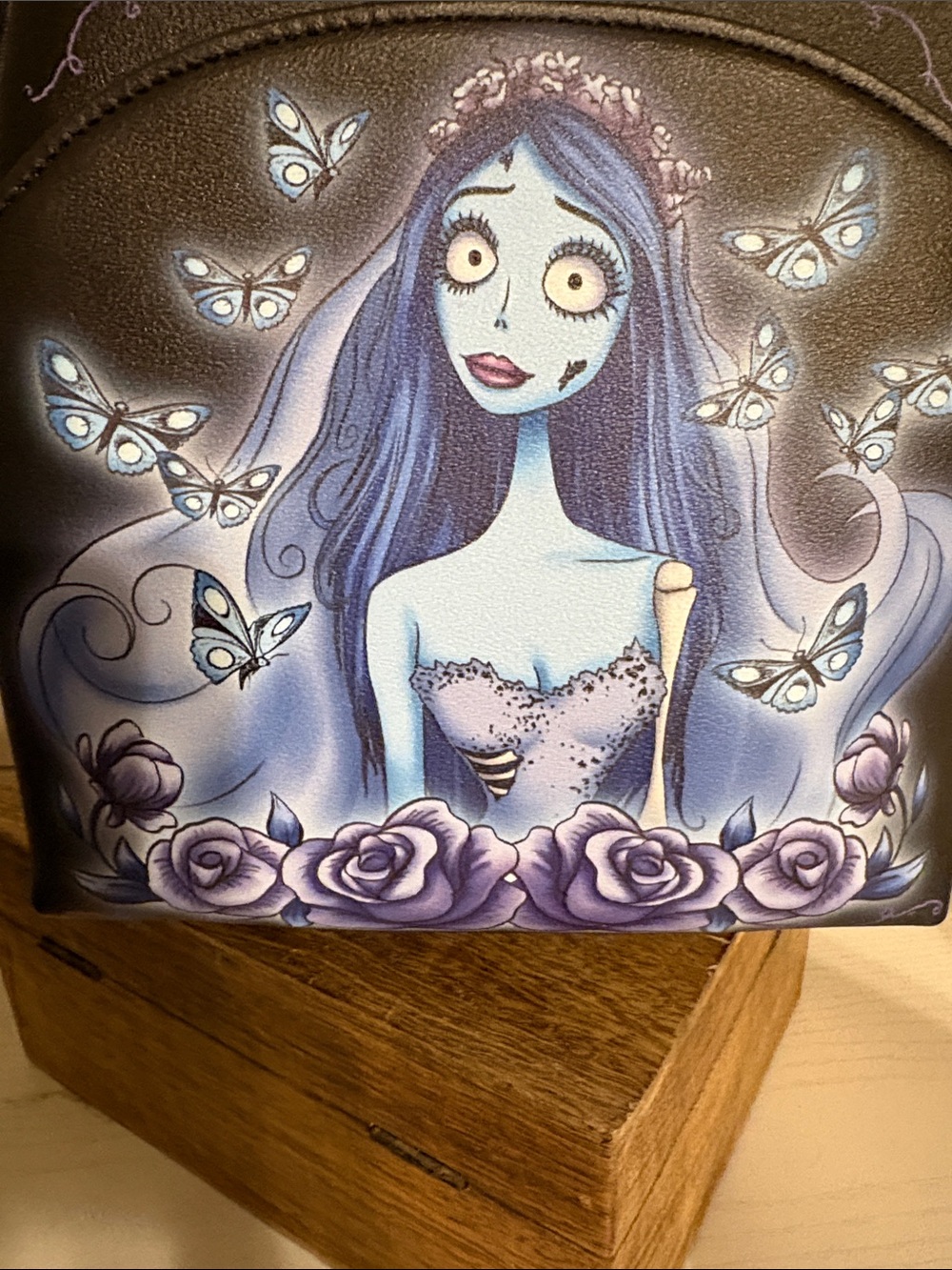 Loungefly Black and Blue The Corpse Bride Mini Backpack - Picture 9 of 9